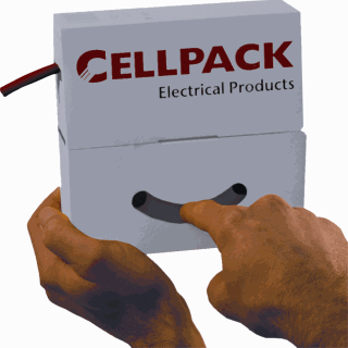 Krimpkous Geel 25.4mm 4meter (Cellpack)
